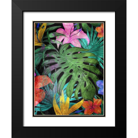 Color In The Forest Part 2 Black Modern Wood Framed Art Print with Double Matting by Villa, Mlli