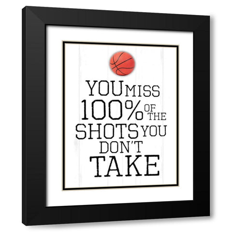 You Miss Black Modern Wood Framed Art Print with Double Matting by Villa, Mlli