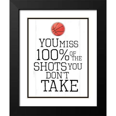 You Miss Black Modern Wood Framed Art Print with Double Matting by Villa, Mlli