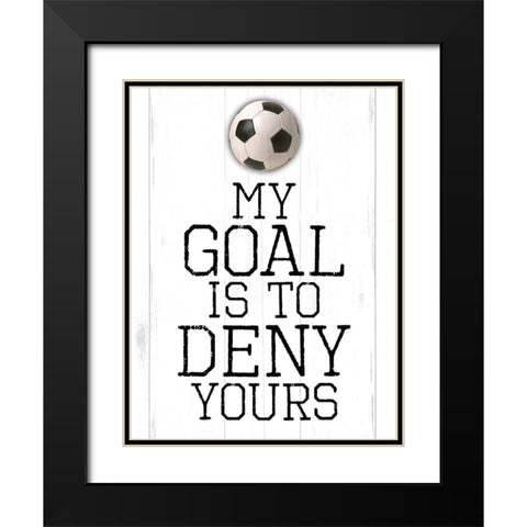 My Goal Black Modern Wood Framed Art Print with Double Matting by Villa, Mlli