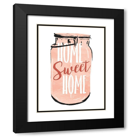 Home Sweet Black Modern Wood Framed Art Print with Double Matting by Villa, Mlli