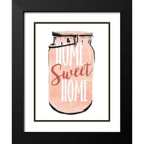 Home Sweet Black Modern Wood Framed Art Print with Double Matting by Villa, Mlli