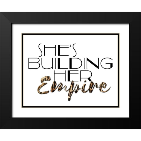 Her Empire Black Modern Wood Framed Art Print with Double Matting by Villa, Mlli
