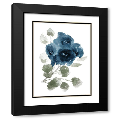 Bluequet Black Modern Wood Framed Art Print with Double Matting by Villa, Mlli