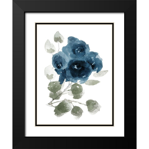 Bluequet Black Modern Wood Framed Art Print with Double Matting by Villa, Mlli
