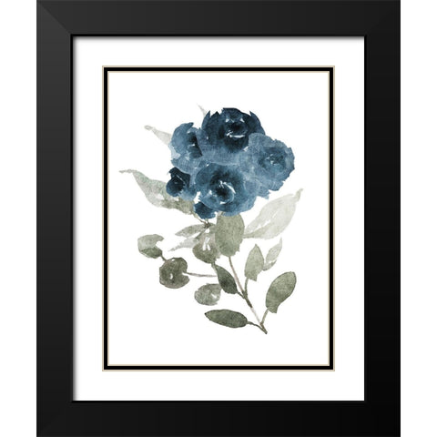 Bluequet Mate Black Modern Wood Framed Art Print with Double Matting by Villa, Mlli
