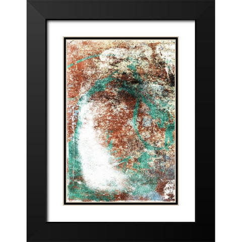 Rust Growth Black Modern Wood Framed Art Print with Double Matting by Villa, Mlli