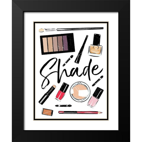 Shade Black Modern Wood Framed Art Print with Double Matting by Villa, Mlli