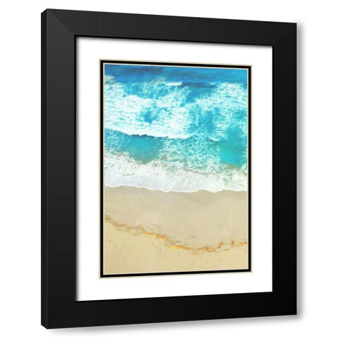 Take A Swim Black Modern Wood Framed Art Print with Double Matting by Villa, Mlli