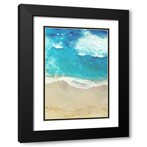 Take A Swim Mate Black Modern Wood Framed Art Print with Double Matting by Villa, Mlli