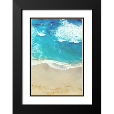 Take A Swim Mate Black Modern Wood Framed Art Print with Double Matting by Villa, Mlli