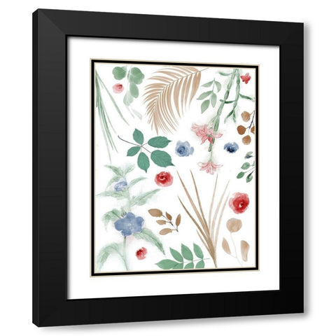 Assorted Arrangement Black Modern Wood Framed Art Print with Double Matting by Villa, Mlli