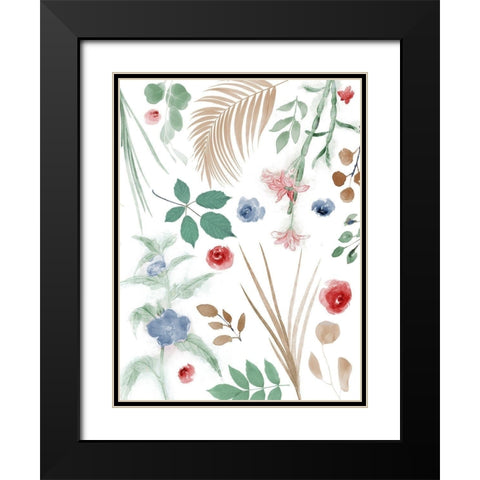 Assorted Arrangement Black Modern Wood Framed Art Print with Double Matting by Villa, Mlli