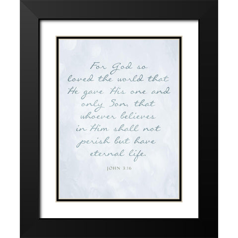 Eternal Life Black Modern Wood Framed Art Print with Double Matting by Villa, Mlli