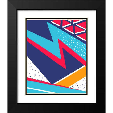 Push Black Modern Wood Framed Art Print with Double Matting by Villa, Mlli