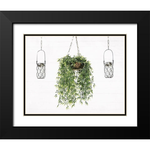 On The Porch Black Modern Wood Framed Art Print with Double Matting by Villa, Mlli