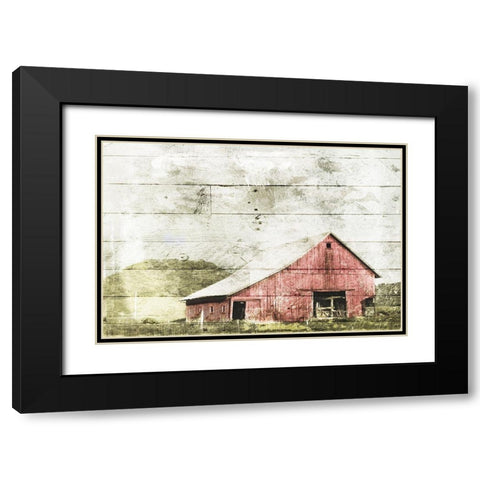 Classic Farm Mate Black Modern Wood Framed Art Print with Double Matting by Villa, Mlli