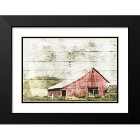 Classic Farm Mate Black Modern Wood Framed Art Print with Double Matting by Villa, Mlli