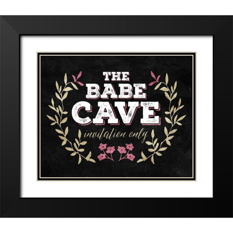 The Babe Cave Black Modern Wood Framed Art Print with Double Matting by Villa, Mlli