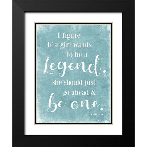 Legend Black Modern Wood Framed Art Print with Double Matting by Villa, Mlli
