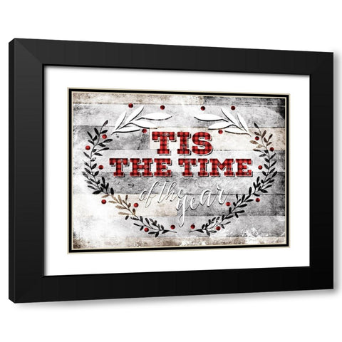 Tis The Time Black Modern Wood Framed Art Print with Double Matting by Villa, Mlli