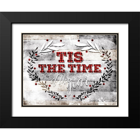 Tis The Time Black Modern Wood Framed Art Print with Double Matting by Villa, Mlli