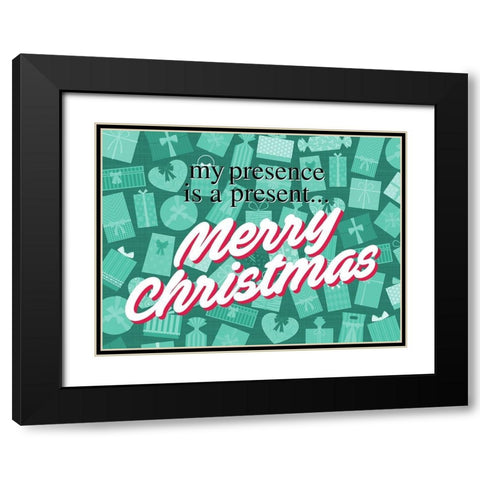 My Presence Black Modern Wood Framed Art Print with Double Matting by Villa, Milli