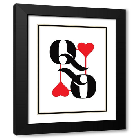 Queen Black Modern Wood Framed Art Print with Double Matting by Villa, Milli
