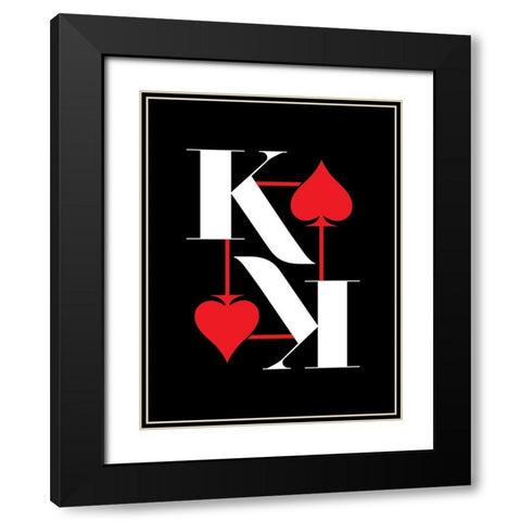 ReKing Black Modern Wood Framed Art Print with Double Matting by Villa, Milli