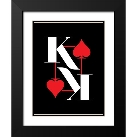 ReKing Black Modern Wood Framed Art Print with Double Matting by Villa, Milli