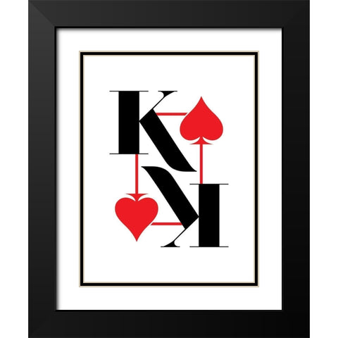 King Black Modern Wood Framed Art Print with Double Matting by Villa, Milli
