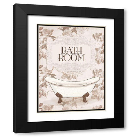 Bathroom Black Modern Wood Framed Art Print with Double Matting by Villa, Milli
