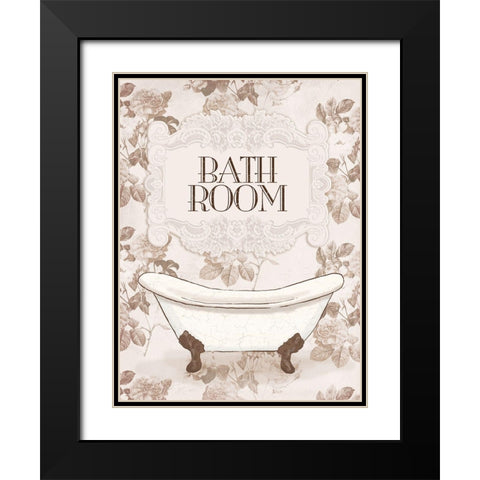 Bathroom Black Modern Wood Framed Art Print with Double Matting by Villa, Milli