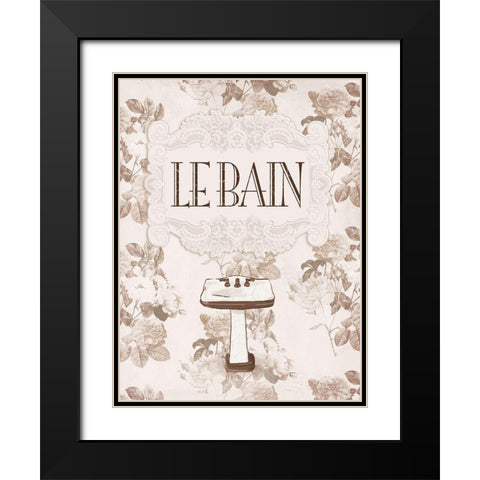 Le Bain Black Modern Wood Framed Art Print with Double Matting by Villa, Milli