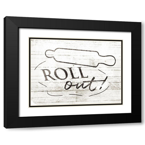 Roll Out Black Modern Wood Framed Art Print with Double Matting by Villa, Milli