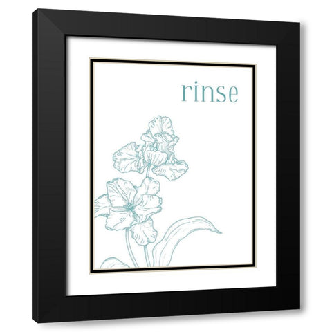 Rinse Black Modern Wood Framed Art Print with Double Matting by Villa, Milli