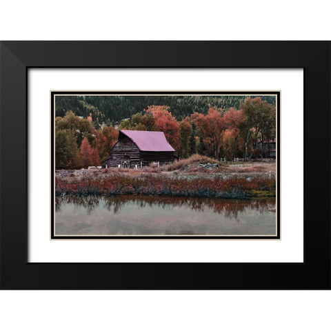 Lodgeview Black Modern Wood Framed Art Print with Double Matting by Villa, Milli