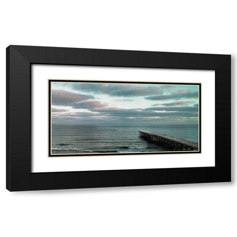 Dock Out To Sea Black Modern Wood Framed Art Print with Double Matting by Villa, Milli