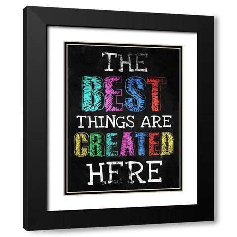 Best Created Black Modern Wood Framed Art Print with Double Matting by Villa, Milli