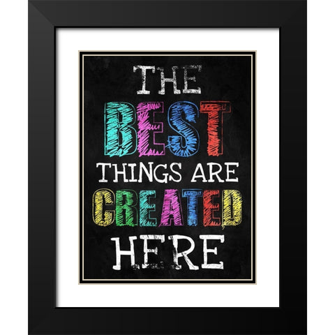 Best Created Black Modern Wood Framed Art Print with Double Matting by Villa, Milli