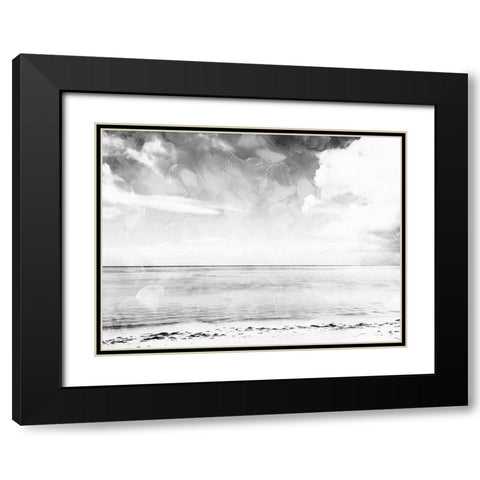 Sea Life Colorless Black Modern Wood Framed Art Print with Double Matting by Villa, Milli