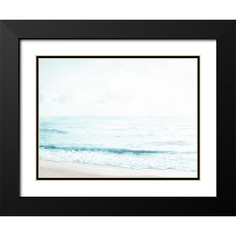 Enjoy The Calm View Black Modern Wood Framed Art Print with Double Matting by Villa, Milli