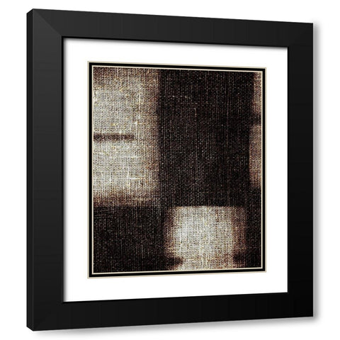 Brunt Jute 2 Black Modern Wood Framed Art Print with Double Matting by Villa, Milli