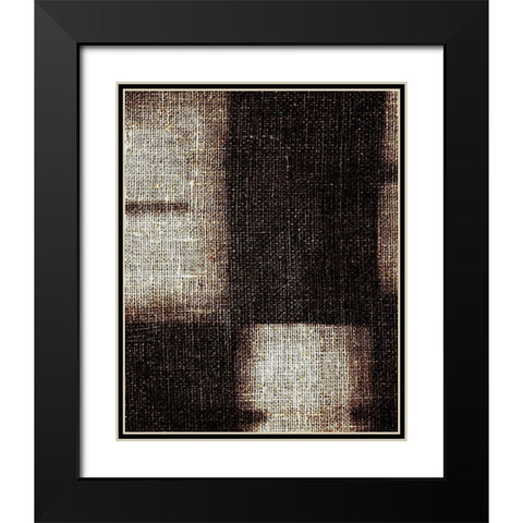 Brunt Jute 2 Black Modern Wood Framed Art Print with Double Matting by Villa, Milli