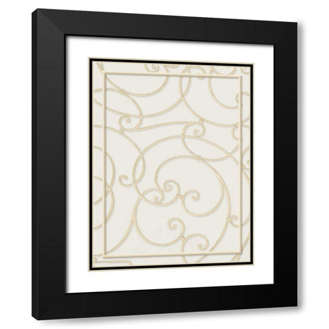 Twirl Through Black Modern Wood Framed Art Print with Double Matting by Villa, Milli