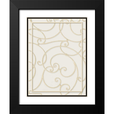 Twirl Through Black Modern Wood Framed Art Print with Double Matting by Villa, Milli
