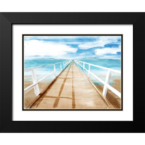 Docks Out Black Modern Wood Framed Art Print with Double Matting by Villa, Milli