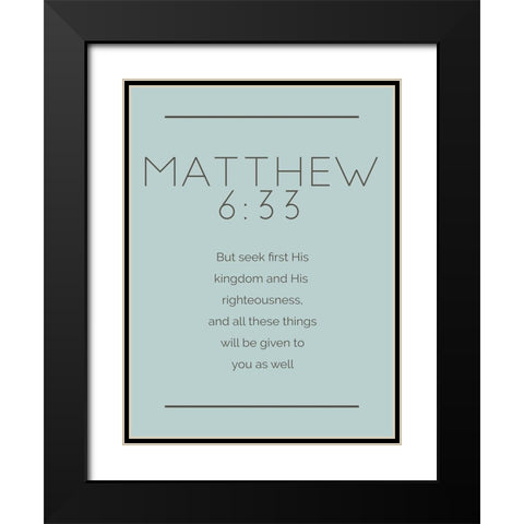 New Matthew Murky Black Modern Wood Framed Art Print with Double Matting by Villa, Milli
