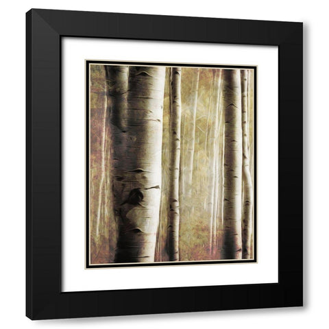 Burnt Birch Family 1 Black Modern Wood Framed Art Print with Double Matting by Villa, Milli