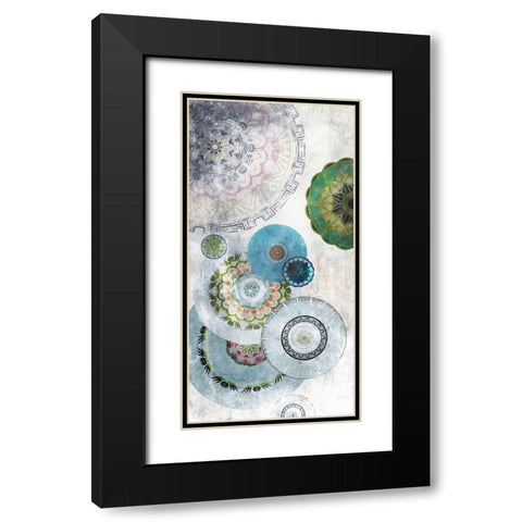 Circular Confusion Black Modern Wood Framed Art Print with Double Matting by Villa, Mlli